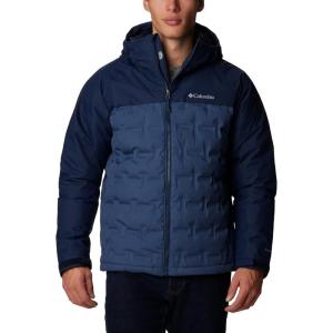 Columbia mens Grand Trek III Down Hooded Jacket(Dark Mountain  Collegiate Navy)