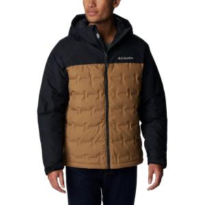 Columbia mens Grand Trek III Down Hooded Jacket(Delta/Black)