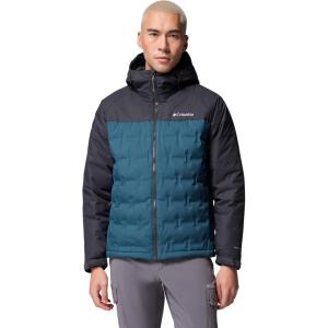 Columbia mens Grand Trek III Down Hooded Jacket(Everblue/Shark)