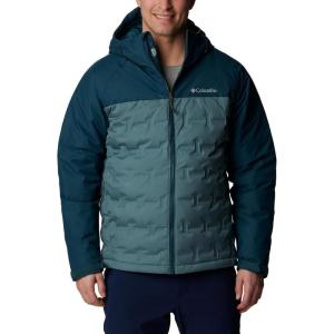 Columbia mens Grand Trek III Down Hooded Jacket(Metal  Night Wave)