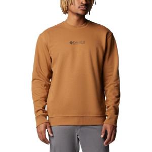 Columbia mens Meridian Creek Crew(Camel Brown/Csc Center Chest)