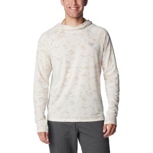 Columbia mens Pfg Uncharted Hoodie(Stone Uncharted Waters)