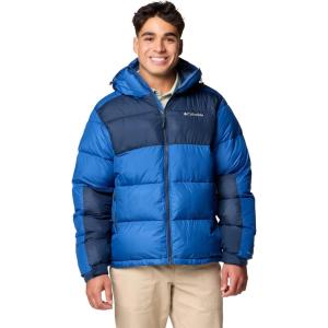 Columbia mens Pike Lake II Hooded Jacket(Mountain Blue/Collegiate Navy)