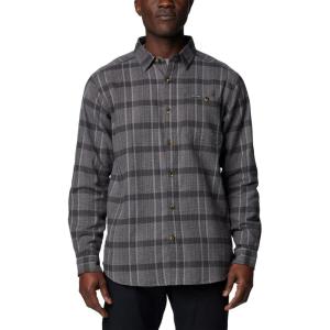 Columbia mens Pitchstone Heavyweight Flannel Ii(Black Boro Plaid)