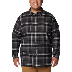 Columbia mens Pitchstone Heavyweight Flannel Ii(Black Multi Plaid)