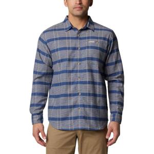 Columbia mens Pitchstone Heavyweight Flannel Ii(Mountain Blue Boro Plaid)