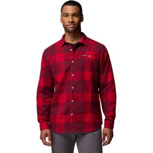 Columbia mens Pitchstone Heavyweight Flannel Ii(Mountain Red Macro Buffalo Tartan)