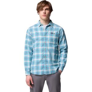 Columbia mens Pitchstone Heavyweight Flannel Ii(Vintage Blue Railway Tartan)