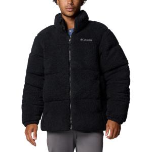 Columbia mens Puffect II Sherpa Jacket(Black)