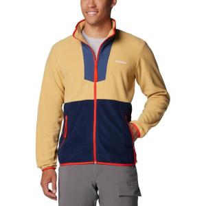 Columbia mens Sequoia Grove Full Zip Fleece(Light Camel/Dark Mountain/Collegiate Navy/Spicy)