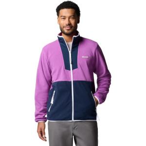 Columbia mens Sequoia Grove Full Zip Fleece(Razzle/Coll Navy)