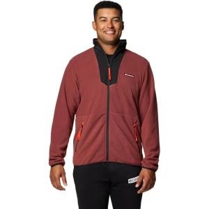 Columbia mens Sequoia Grove Full Zip Fleece(Spice/Black/Spicy Pulls)