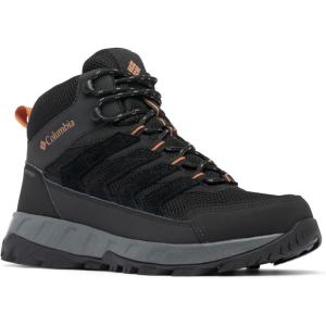 Columbia mens Strata Trail Mid Waterproof(Black/Owl)