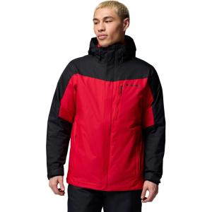 Columbia mens Whirlibird V Interchange Jacket(Mountain Red/Black)