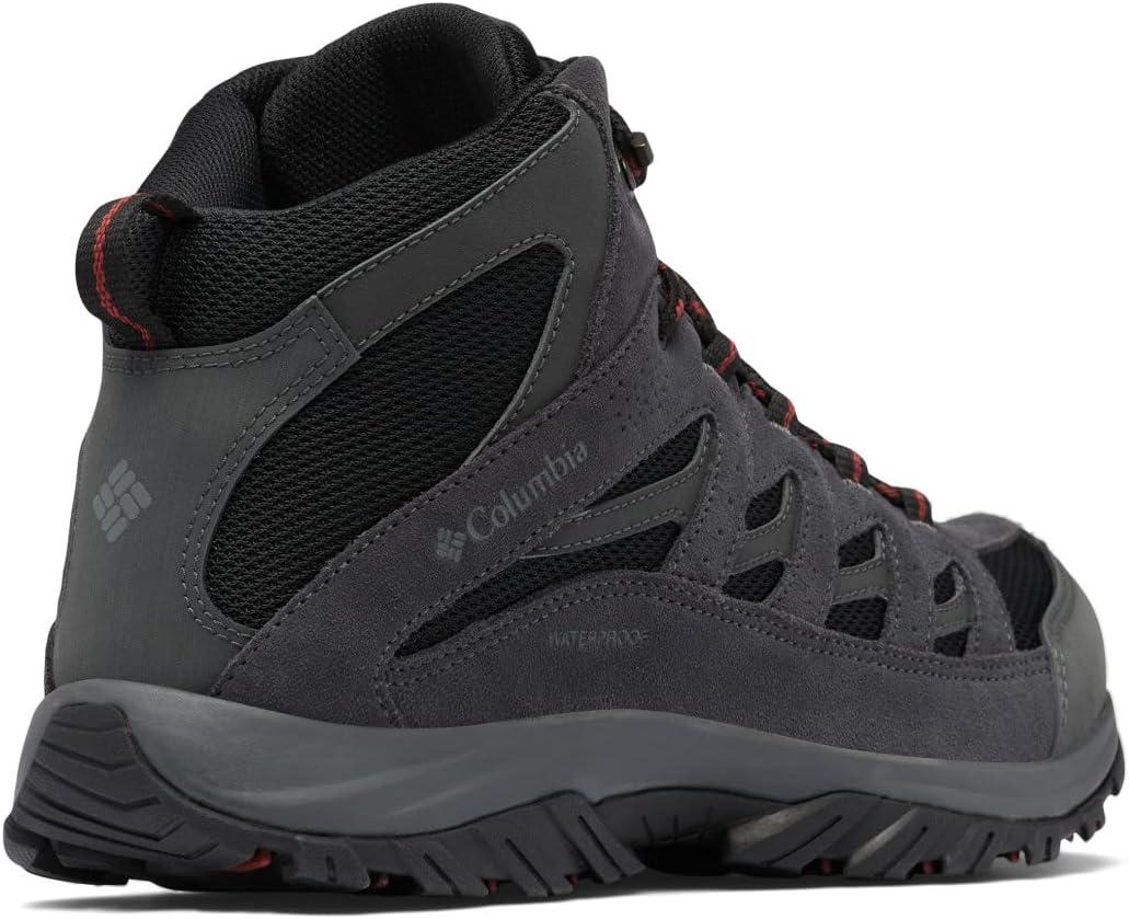 imageColumbia Mens Crestwood Mid Waterproof Hiking BootsBlackCharcoal