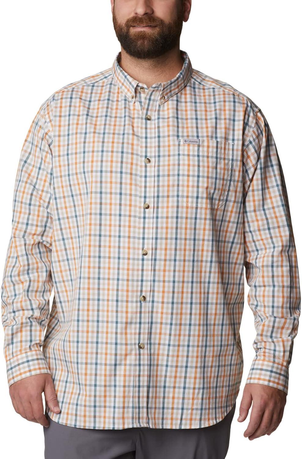 imageColumbia Mens Rapid Rivers Ii Long Sleeve ShirtAncient Fossil Multi Gingham Orange