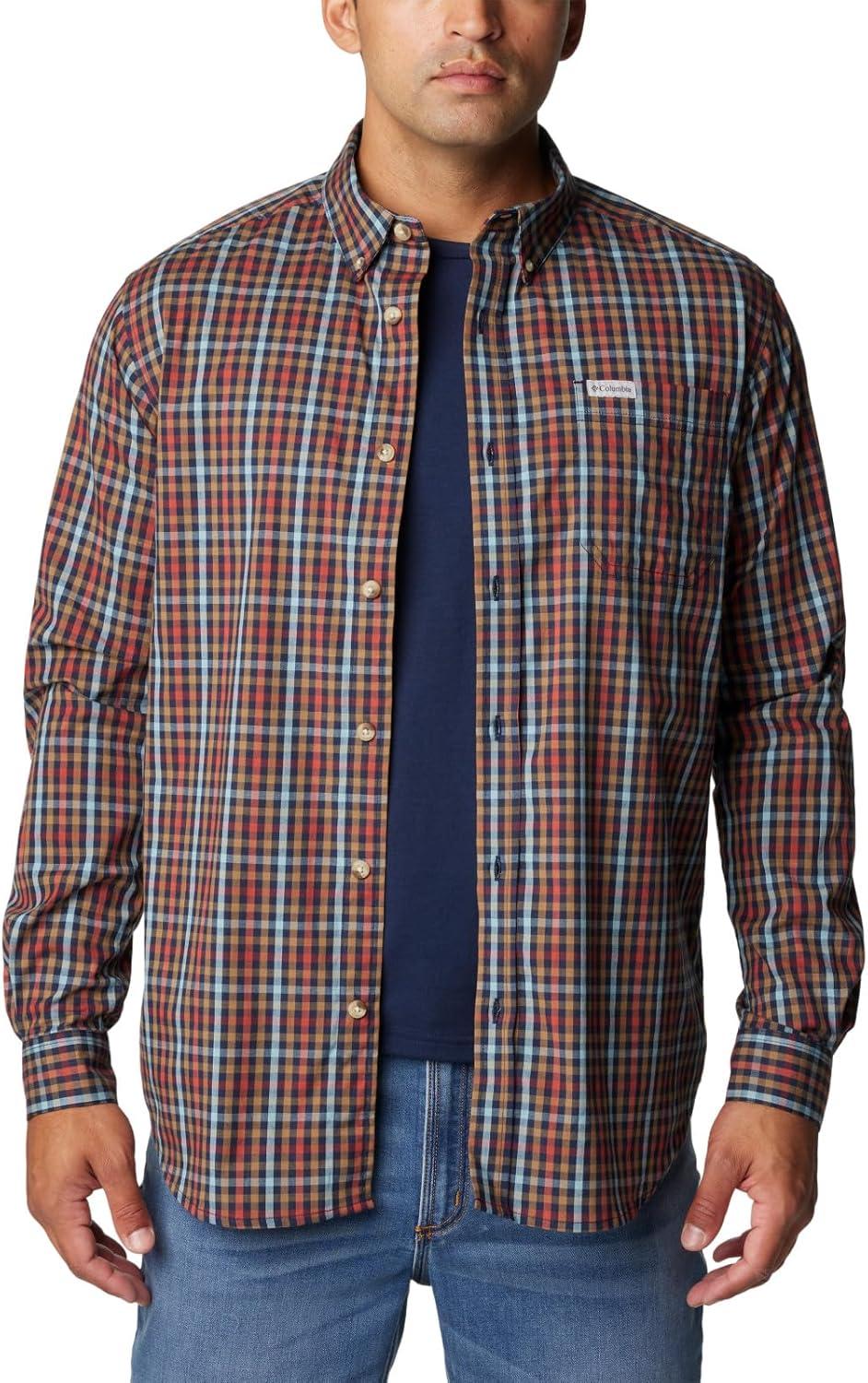 imageColumbia Mens Rapid Rivers Ii Long Sleeve ShirtCollegiate Navy Everyday Gingham