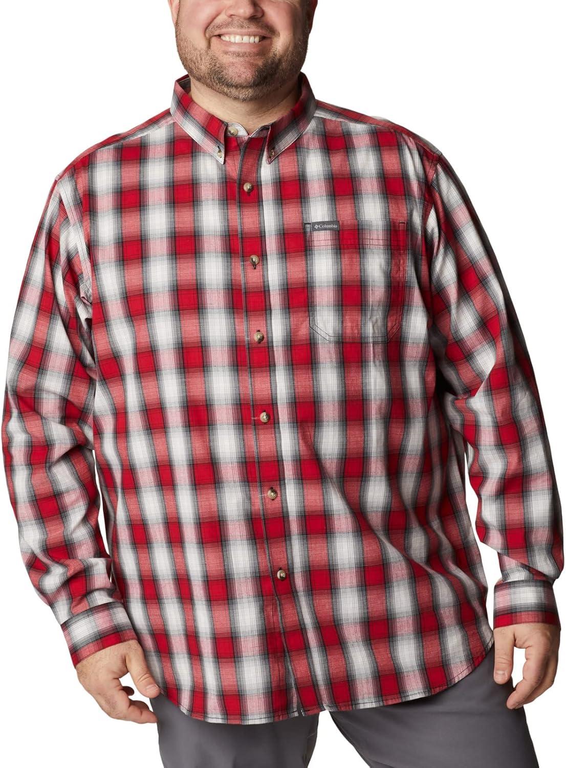 imageColumbia Mens Rapid Rivers Ii Long Sleeve ShirtMountain Red Soft Ombre