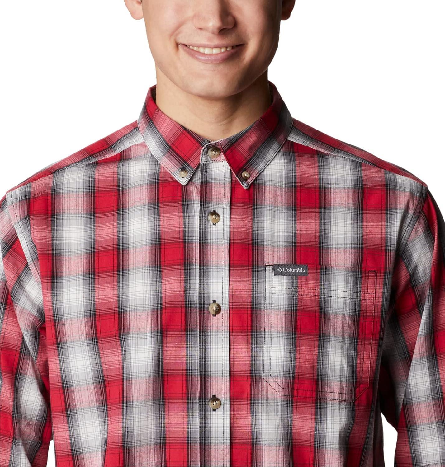imageColumbia Mens Rapid Rivers Ii Long Sleeve ShirtMountain Red Soft Ombre