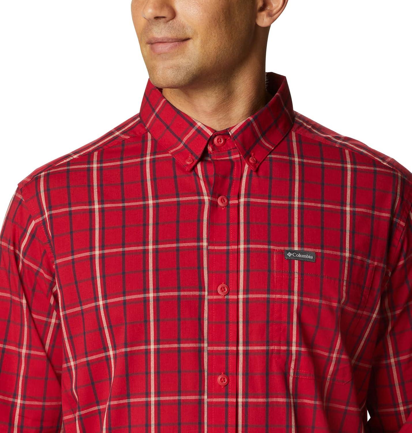 imageColumbia Mens Rapid Rivers Ii Long Sleeve ShirtMountain Red Tartan Grid