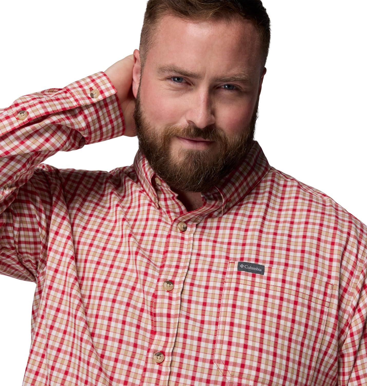 imageColumbia Mens Rapid Rivers Ii Long Sleeve ShirtMtn Red Trail Crossing Gingham