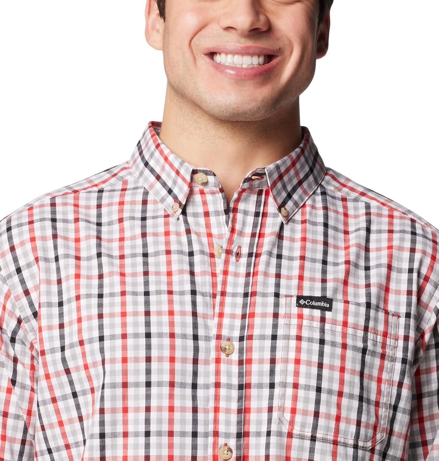 imageColumbia Mens Rapid Rivers Ii Long Sleeve ShirtSail Red Everyday Gingham