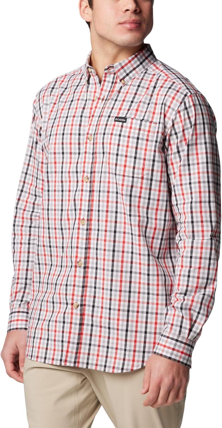 imageColumbia Mens Rapid Rivers Ii Long Sleeve ShirtSail Red Everyday Gingham