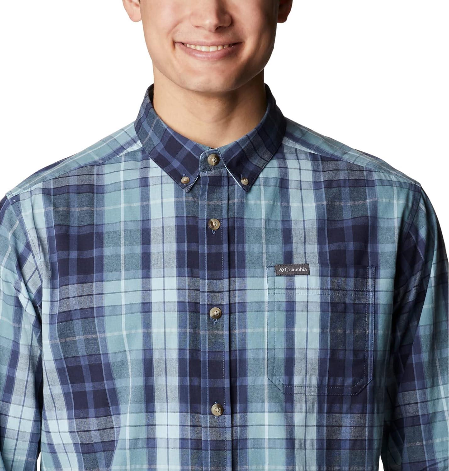 imageColumbia Mens Rapid Rivers Ii Long Sleeve ShirtSpring Blue Multi Plaid