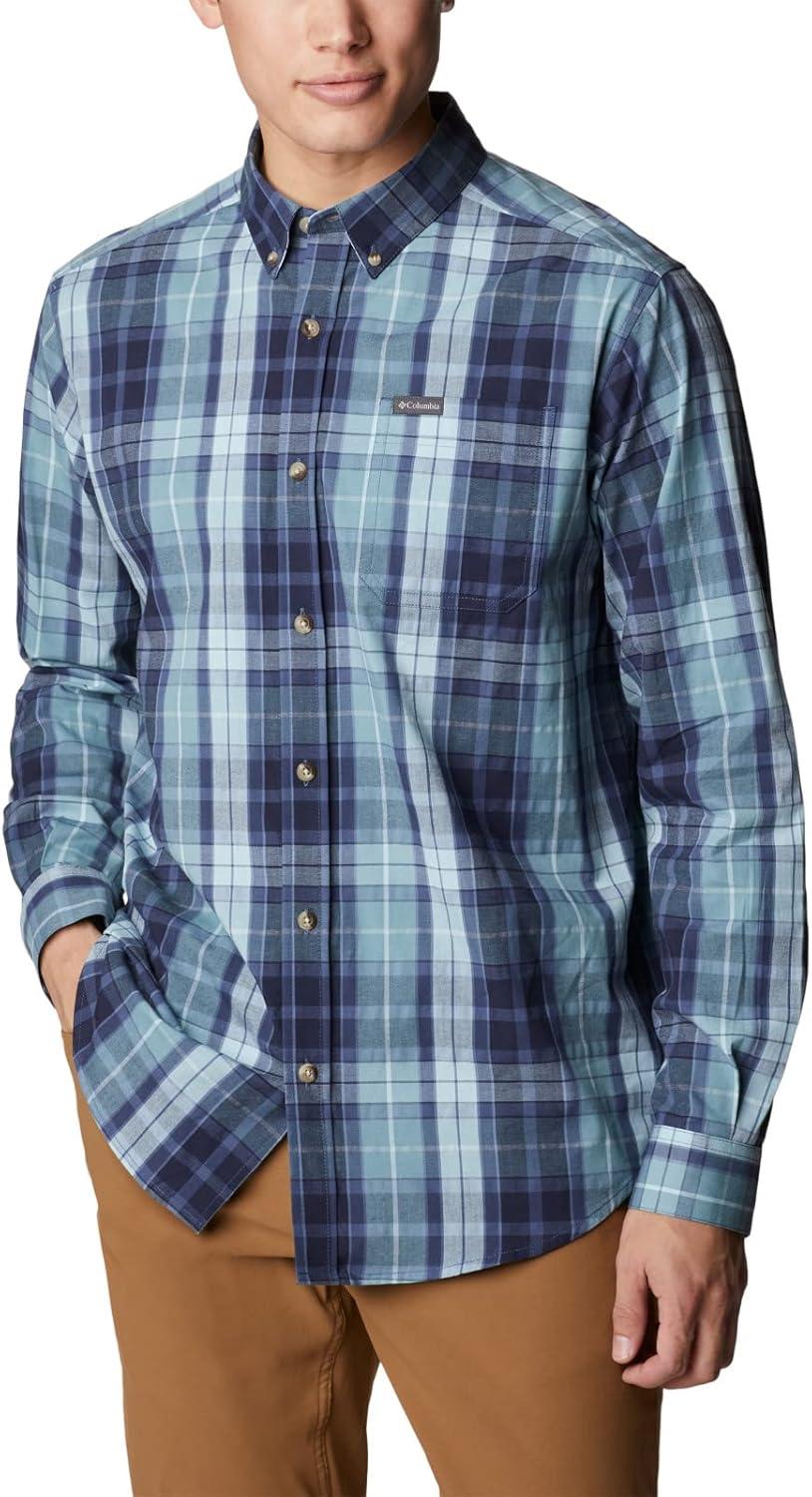 imageColumbia Mens Rapid Rivers Ii Long Sleeve ShirtSpring Blue Multi Plaid