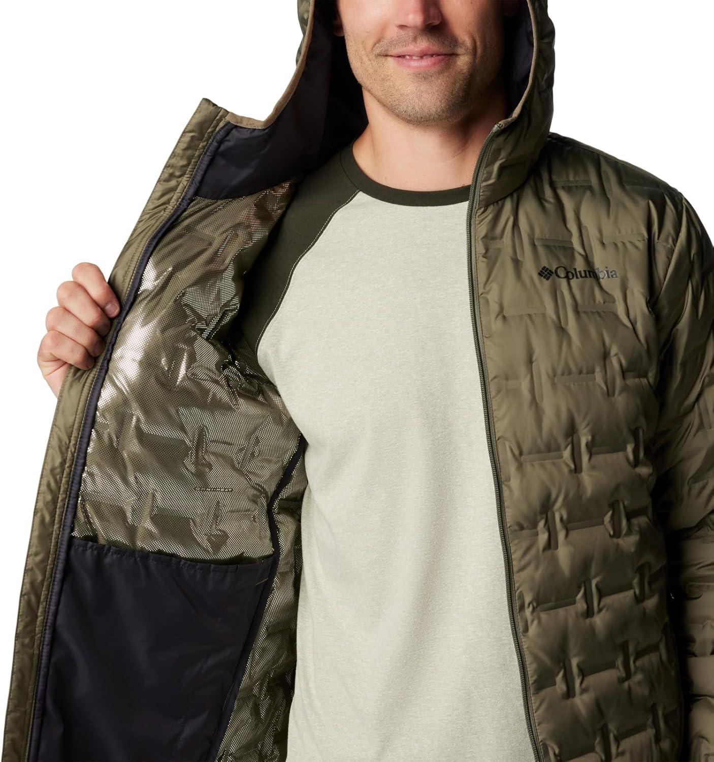 imageColumbia mens Delta Ridge II Down Hooded JacketStone Green