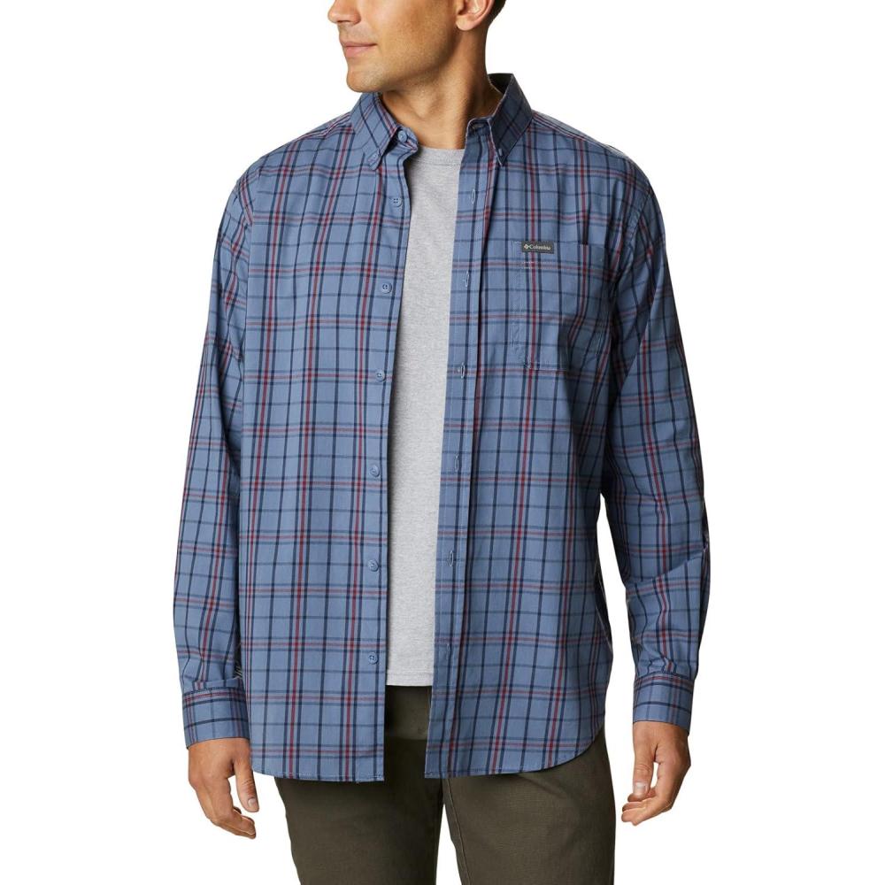 imageColumbia Mens Rapid Rivers Ii Long Sleeve ShirtBluestone Tartan Grid