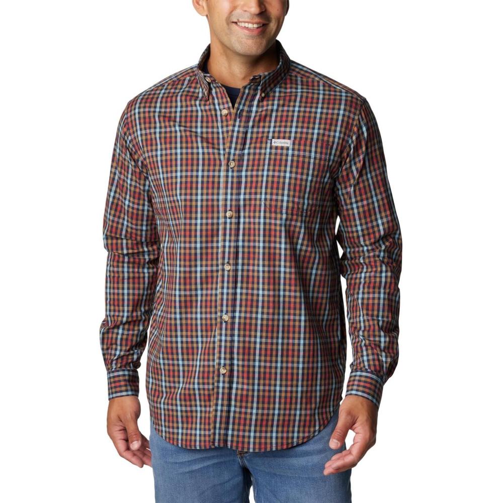 imageColumbia Mens Rapid Rivers Ii Long Sleeve ShirtCollegiate Navy Everyday Gingham