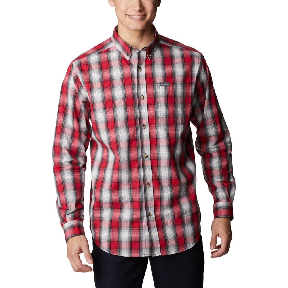 imageColumbia Mens Rapid Rivers Ii Long Sleeve ShirtMountain Red Soft Ombre