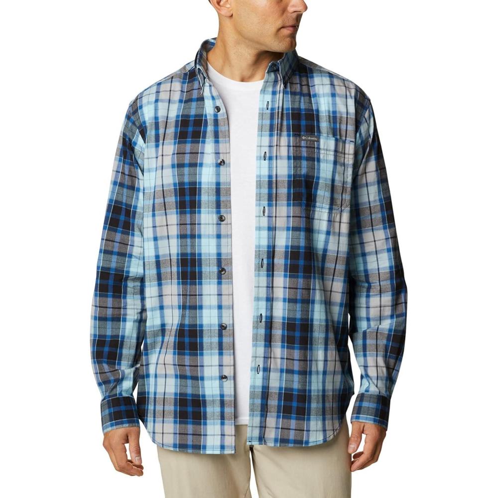 imageColumbia Mens Rapid Rivers Ii Long Sleeve ShirtSky Blue Multi Plaid