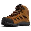 Columbia Men’s Crestwood Mid Waterproof Hiking Boots(Camel Brown/Mountain Red)
