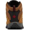 Columbia Men’s Crestwood Mid Waterproof Hiking Boots(Camel Brown/Mountain Red)