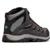 Columbia Men’s Crestwood Mid Waterproof Hiking Boots(Dark Grey/Mountain Red)