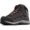 Columbia Men’s Crestwood Mid Waterproof Hiking Boots(Dark Grey/Mountain Red)