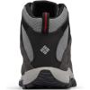 Columbia Men’s Crestwood Mid Waterproof Hiking Boots(Dark Grey/Mountain Red)