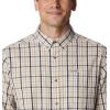 Columbia Men’s Rapid Rivers Ii Long Sleeve Shirt(Ancient Fossil Gingham)