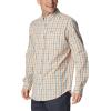 Columbia Men’s Rapid Rivers Ii Long Sleeve Shirt(Ancient Fossil Multi Gingham Orange)