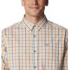 Columbia Men’s Rapid Rivers Ii Long Sleeve Shirt(Ancient Fossil Multi Gingham Orange)