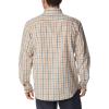Columbia Men’s Rapid Rivers Ii Long Sleeve Shirt(Ancient Fossil Multi Gingham Orange)