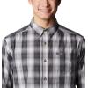 Columbia Men’s Rapid Rivers Ii Long Sleeve Shirt(Black Soft Ombre)