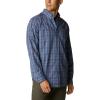 Columbia Men’s Rapid Rivers Ii Long Sleeve Shirt(Bluestone Tartan Grid)