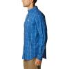 Columbia Men’s Rapid Rivers Ii Long Sleeve Shirt(Bright Indigo Tartan Grid)