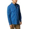 Columbia Men’s Rapid Rivers Ii Long Sleeve Shirt(Bright Indigo Tartan Grid)
