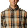 Columbia Men’s Rapid Rivers Ii Long Sleeve Shirt(Canyon Gold Multi Plaid)