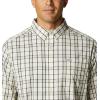 Columbia Men’s Rapid Rivers Ii Long Sleeve Shirt(Chalk Tartan Grid)