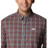 Columbia Men’s Rapid Rivers Ii Long Sleeve Shirt(Collegiate Navy Everyday Gingham)